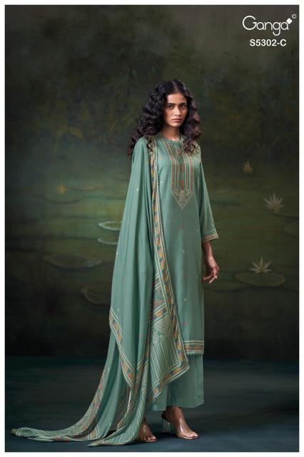 Ganga jaela 5302 ladies dress material wholesale market in mumbai